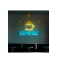 ESPRESSO Yazılı ve Şekilli Neon Tabela