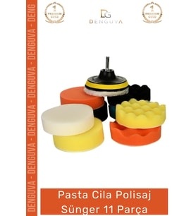 #PastaCila Profesyonel Çizik Giderme Yüzey Düzleştirme Matkap Uyumlu Oto Pasta Cila Polisaj Sünger 1