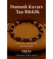 Sertifikalı Dumanlı Kuvars Taşı Bileklik 6x6 mm Fasetli – Koruma ve Topraklanma Taşı (Çok Renkli)