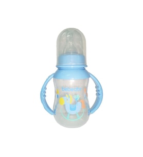 Bebedor Desenli Kulplu Biberon 125 ml - Mavi