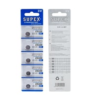 Supex CR1220 3 Volt 5'li Blister Lityum Pil