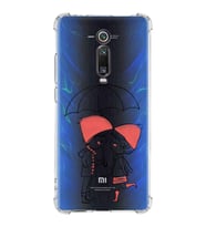 Xiaomi Mi 9T Pro Köşe Korumalı Antişok Kapak Aşk Tasarımlı Şeffaf Silikon Kılıf