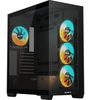 Gigabyte C500P St 50Mm Soğutma Mesafeli Rgb Cam Mid-Tower Kasa (Siyah)