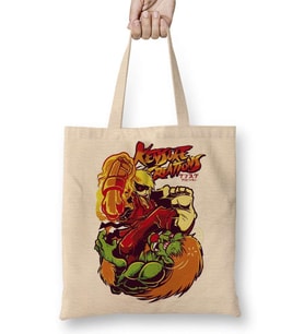 Street Fighter Atari Bez Çanta Uzun Saplı