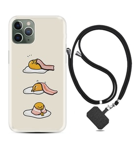 Apple iPhone 11 12 13 14 Pro Max Kılıf Boyun Askılı Silikon Sweety Egg 1322