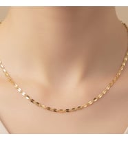 STİL İNCİSİ/XUPING JEWELRY İNCE ZİNCİR KOLYE (Altın Rengi)