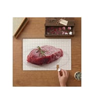 Baharatlı Kırmızı Et Tasarımı 240 parça Ahşap Puzzle Ahşap Kutuda MP01768