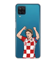 Samsung Galaxy M32 Uyumlu Luka Modric Tasarımlı Şeffaf Telefon Kılıfı