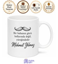 Benzersiz Baba Yazılı Özel Kupa Bardak Babalar Günü Hediyesi Baskılı