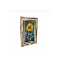 Ay Çiçeği Baskılı Taş Tablo 20x30