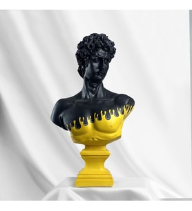 David 'Yellow Drop' Büyük Dekoratif Heykel, Pop Art Roma Yunan Heykelleri