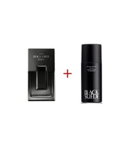 AVON Black Suede Dark  EDT 75 Ml + Black Suede Sprey Deodorant 150 Ml Erkek Parfüm Seti
