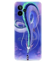 General Mobile GM 24 Pro Kılıf Silikon Desen Özel Seri Kız ve Ejderha 1742