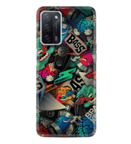 Oppo A55 Kılıf Resimli Desenli Silikon Platinium Series Bass 1886