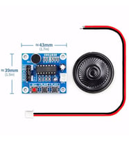 ISD1820 Ses Kayıt Modülü Ses Çalma Modülü 8Ohm 0.5W Hoparlör