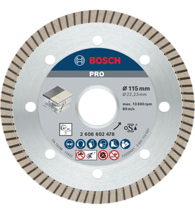 Bosch Professional Accessories Best Serisi Seramik Için, Extra Temiz Kesim Turbo Segman Elmas Kesme