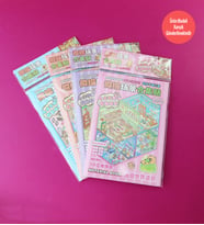 Dıy Kendin Yap Capybara 5D Sahne Sticker Seti – 8 Sayfa (4 Sahne + 4 Sticker)