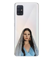 Samsung Galaxy A51 Uyumlu Lana Del Rey Tasarımlı Şeffaf Telefon Kılıfı