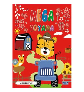 Mega Boyama Kırmızı Kitap