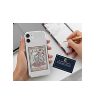 Samsung Galaxy A53 Uyumlu The Lovers Tarot Kart Tasarımlı Şeffaf Kılıf