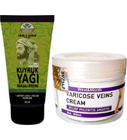 İbn-i Sina Kuyruk Yağı Dindirici Krem Kas Sırt Bel El Ayak Kullanım 50 ml + 1 Adet Varıcose Veins Cr