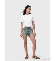 LCW Jeans İndigo Yırtık Detaylı Kadın Jean Şort