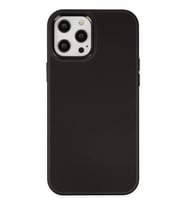 Newface Apple iPhone 12 Pro Max Kılıf Asya Deri Silikon - Siyah