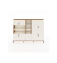Arges Dolap 14 Raflı 9 Kapaklı 220x30x163 Çam-Aytaşı