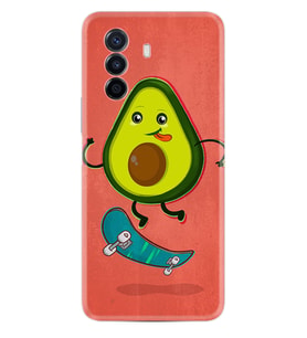 Huawei Nova Y70 Y90 Nova 9 SE  Kılıf Desemli Silikon Avokado Skate 1741