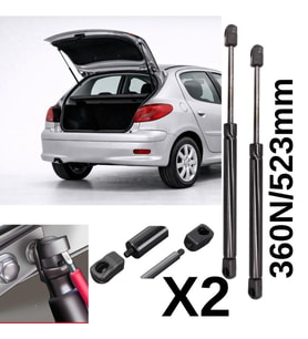 Peugeot 206 Hatchback Kasa Arka bagaj amortisörü 2 Adetli Set 8731.E6