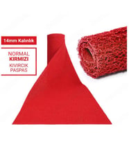 120X500CM KIRMIZI KIVIRCIK PASPAS-HALI KAYMAZ YOLLUK LİDYA 14MM