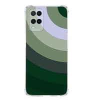 PrintiFy Oppo A54 Uyumlu Köşe Korumalı Renk Cümbüşü C Tasarımlı Şeffaf Silikon Kılıf
