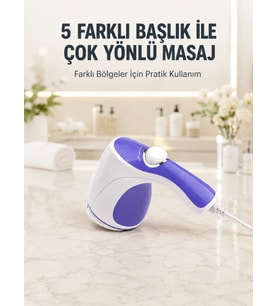 Elektrikli Masaj Aleti 5 Başlıklı Güçlü Titreşimli Selülit Karşıtı Vücut Masaj Cihazı