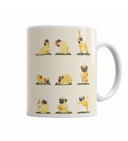 Pug Yoga  Köpek  Kupa Bardak Porselen