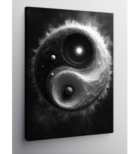 Kanvas Tablo Yin-Yang Galaksi