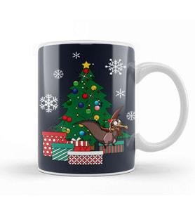 Sharptooth Around The Christmas Tree Land Before Time Kupa Bardak Porselen