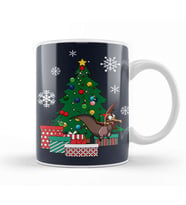Sharptooth Around The Christmas Tree Land Before Time Kupa Bardak Porselen