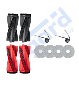 Roborock Qrevo Curv Uyumlu 2 Ana Fırça 2 Yan Fırça 4 Mop PKT-iasgf0000587