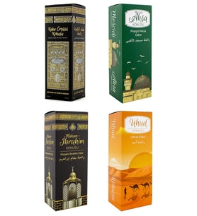 Kabe Örtüsü Kokusu Mescidi Aksa Kokusu Makamı İbrahim Kokusu ve Uhud kokusu Sprey 400 Ml.
