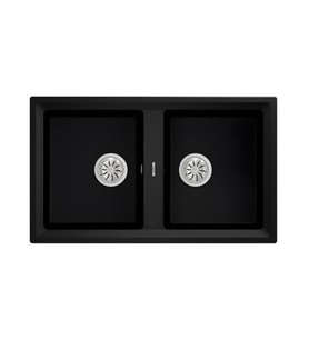 Teka Stone 90 B-TG 2B Siyah Granit Eviye