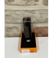 Siyah Parlak Renk USB Şarjlı Elektrikli Model Kişiye Özel Çakmak