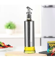 Sızdırmaz Yağdanlık 350ml Borosilikat Cam & Paslanmaz Çelik Mutfak Yağlığı