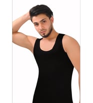 Erkek Ribana Klasik Atlet 6'lı paket (Siyah)