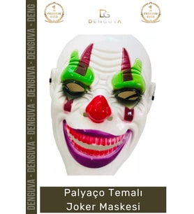 #Maske Psikopat Korku Temalı Film Karakteri Kostüm Partisi Aksesuarı Palyaço Temalı Joker Maske