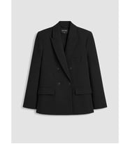 LCW Modest Siyah Kruvaze Yaka Kadın Blazer Ceket