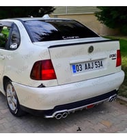 VW Volkswagen polo classic Difüzör Universal Plastik 4 çıkış egzo (Siyah)