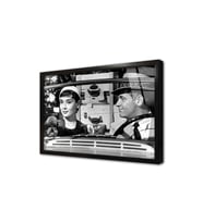 Audrey Hepburn Çerçeveli Cam Tablo