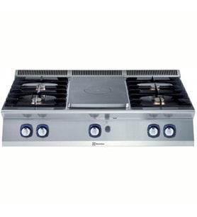 Electrolux Professional Endüstriyel Gazlı Set Üstü Kapalı Ateş Ocak Derinlik 730 Mm - 1200 Mm E7STGL5000