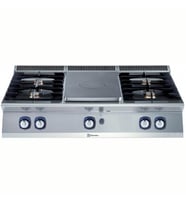 Electrolux Professional Endüstriyel Gazlı Set Üstü Kapalı Ateş Ocak Derinlik 730 Mm - 1200 Mm E7STGL5000