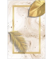 Eliana Home Baskılı, Yıkanabilir Kaymaz Taban Salon Halısı LNA0650 100x150 cm (Sarı)